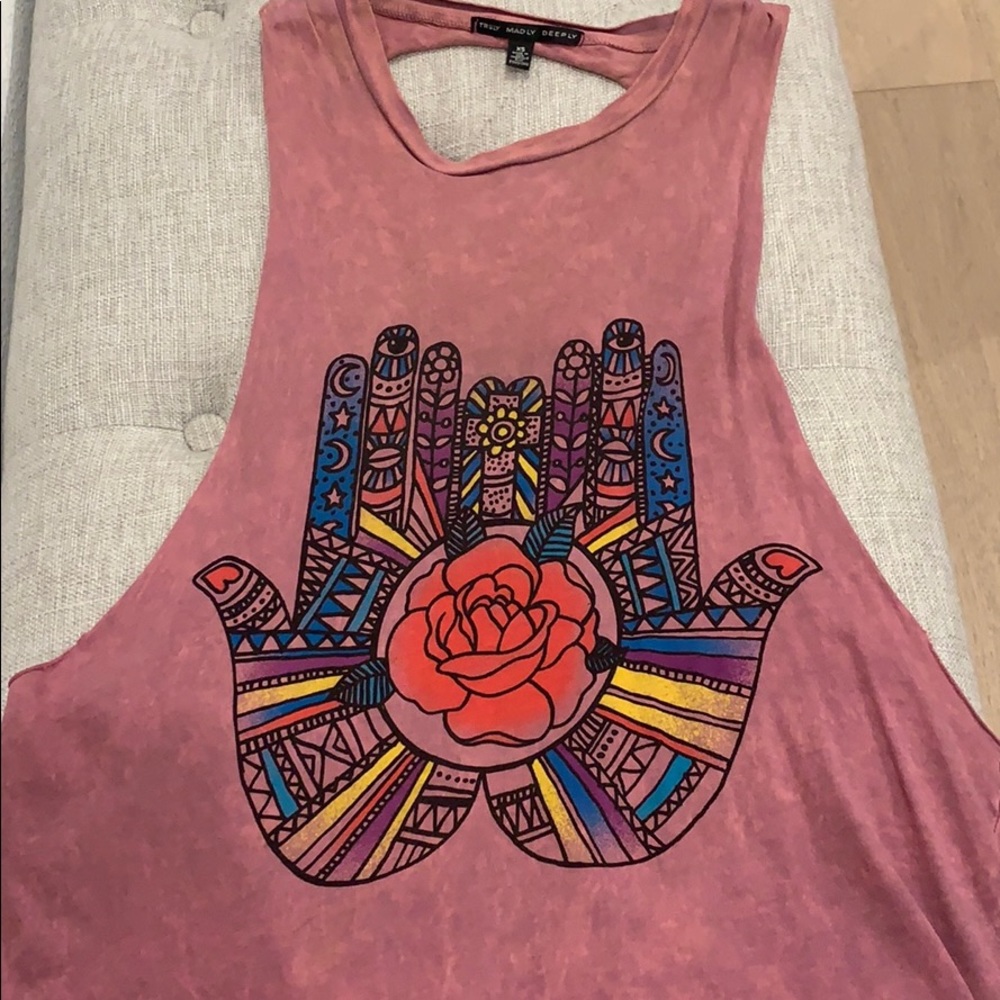Shirt with back detail and cut out sides